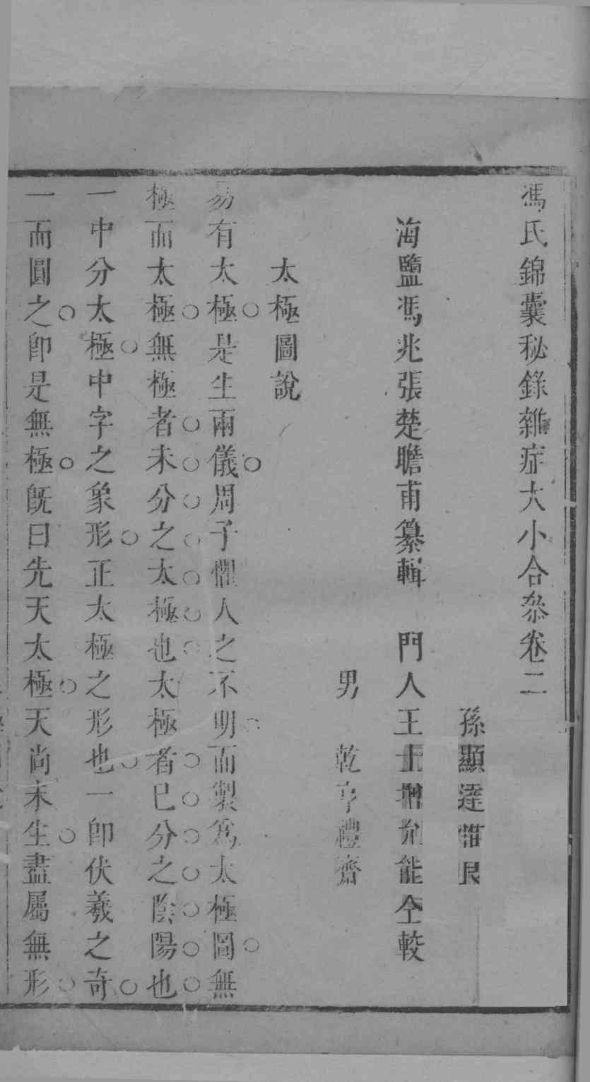冯氏锦囊秘录杂症大小合叅  卷2